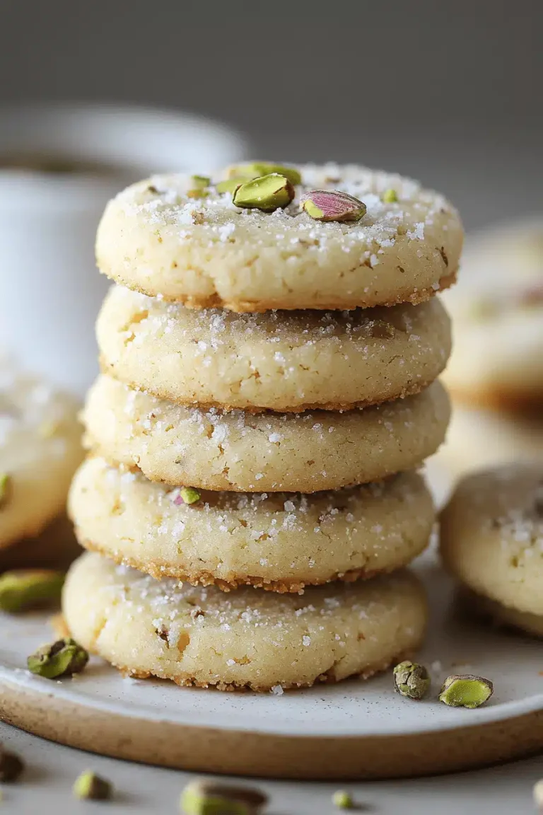 Pistachio Shortbread Cookies
