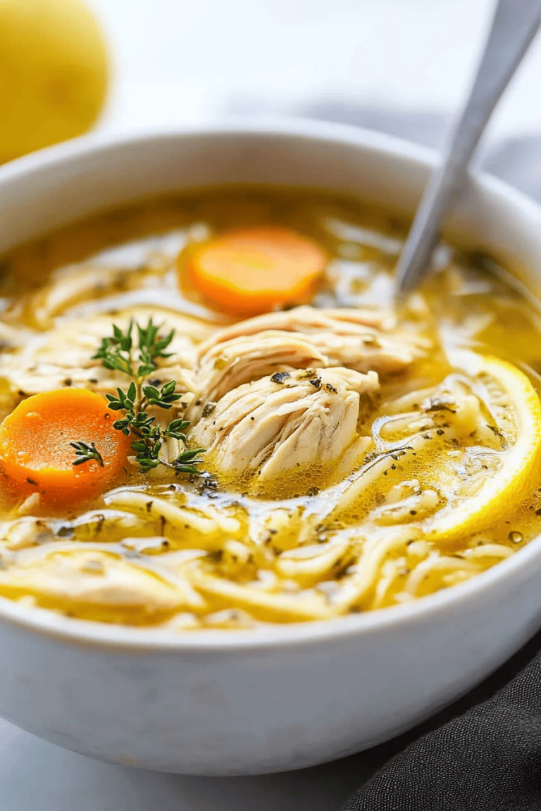 Greek Lemon Chicken Soup
