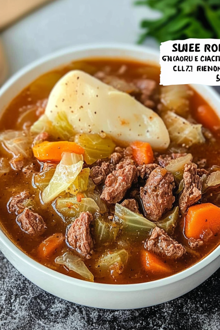 beef and cabbage soup