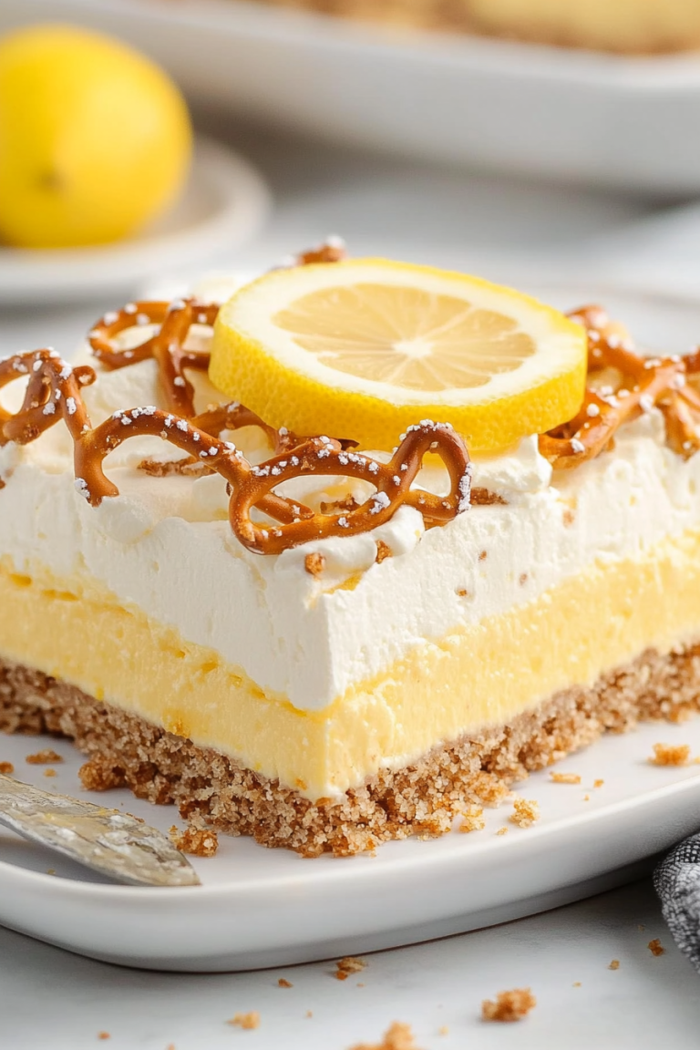 lemon pretzel dessert
