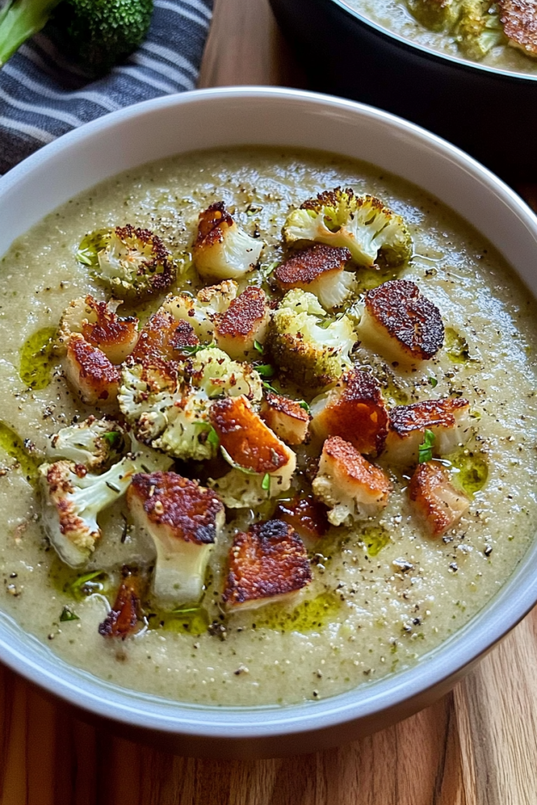 roasted broccoli cauliflower