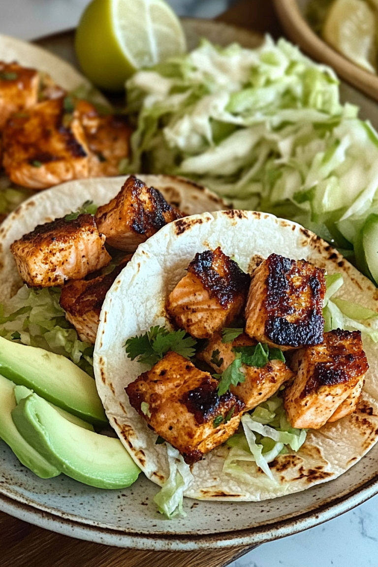 salmon tacos