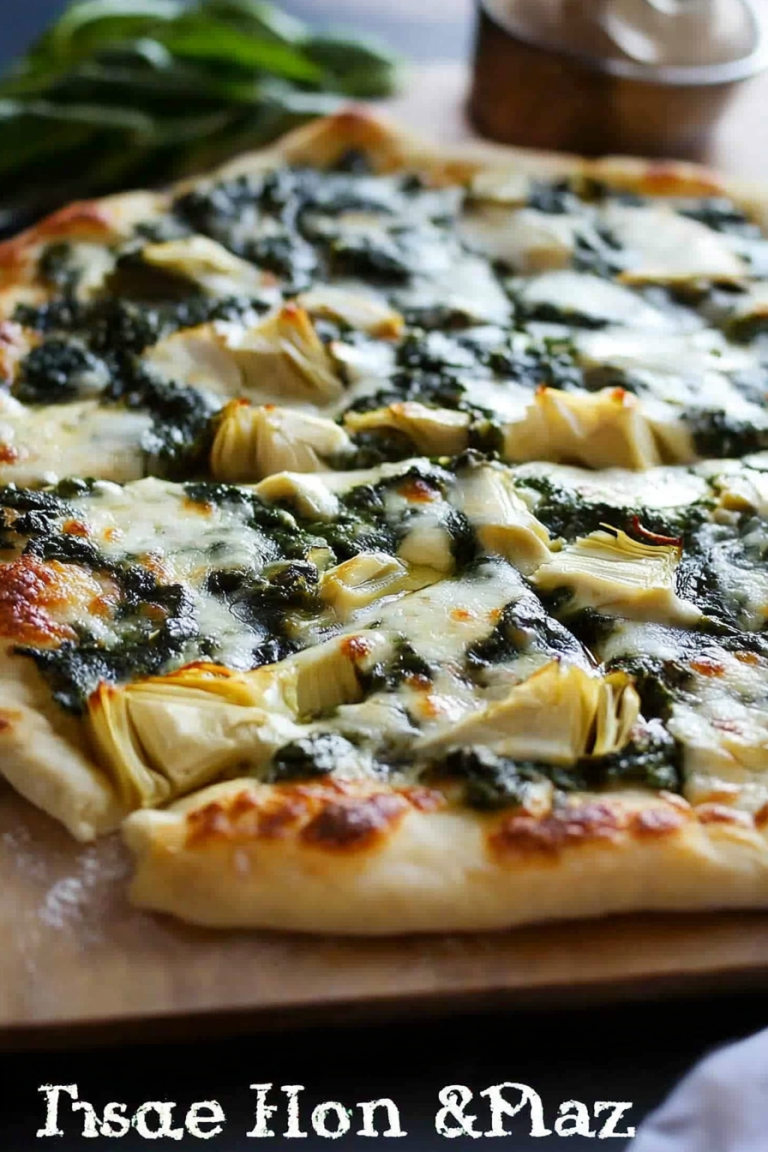 spinach artichoke pizza