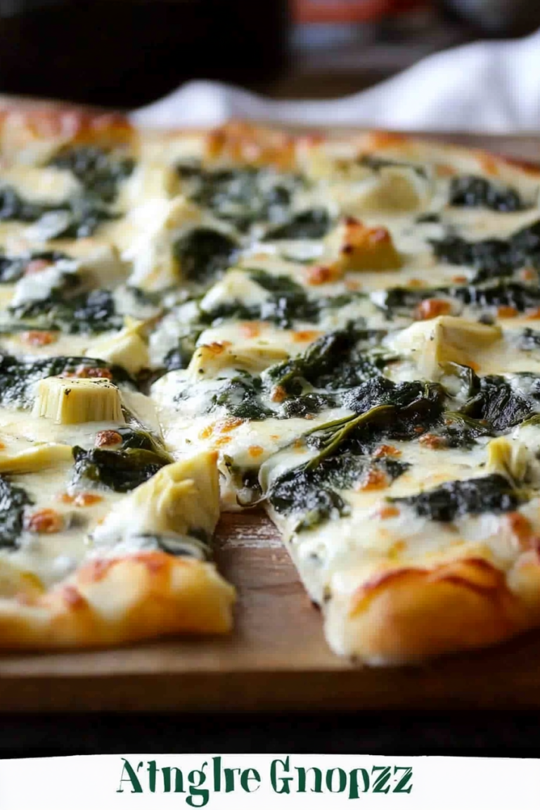 spinach artichoke pizza