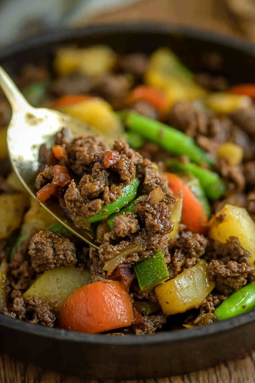 vegetable beef skillet