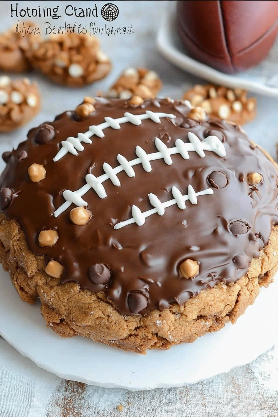 football cookie cake