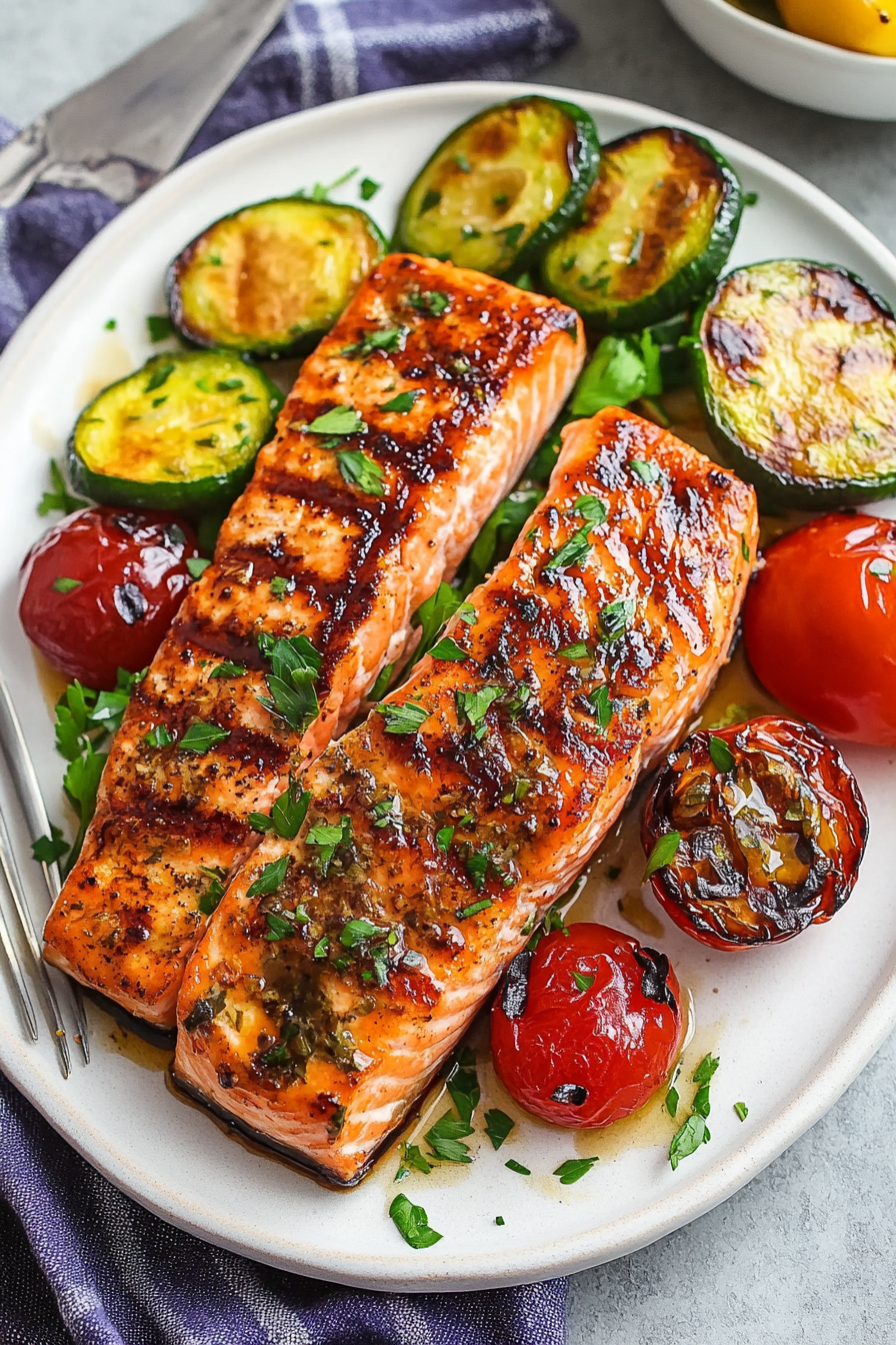 grilled salmon