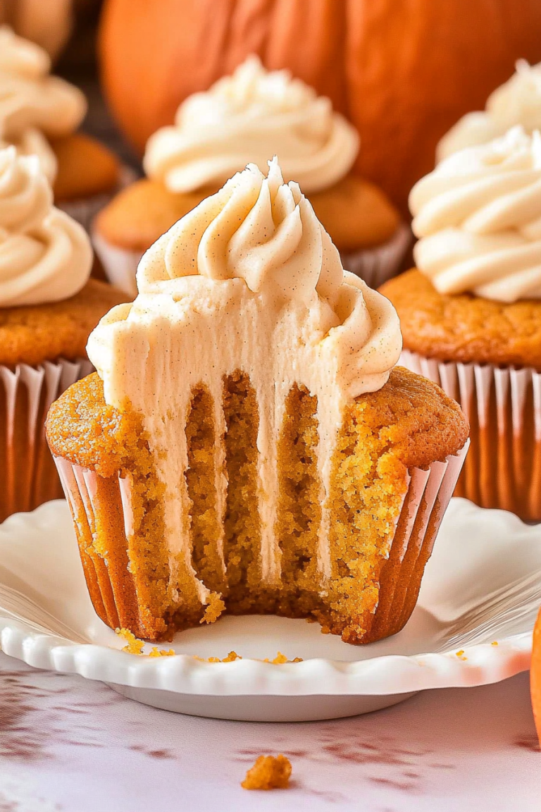 pumpkin pie cupcakes