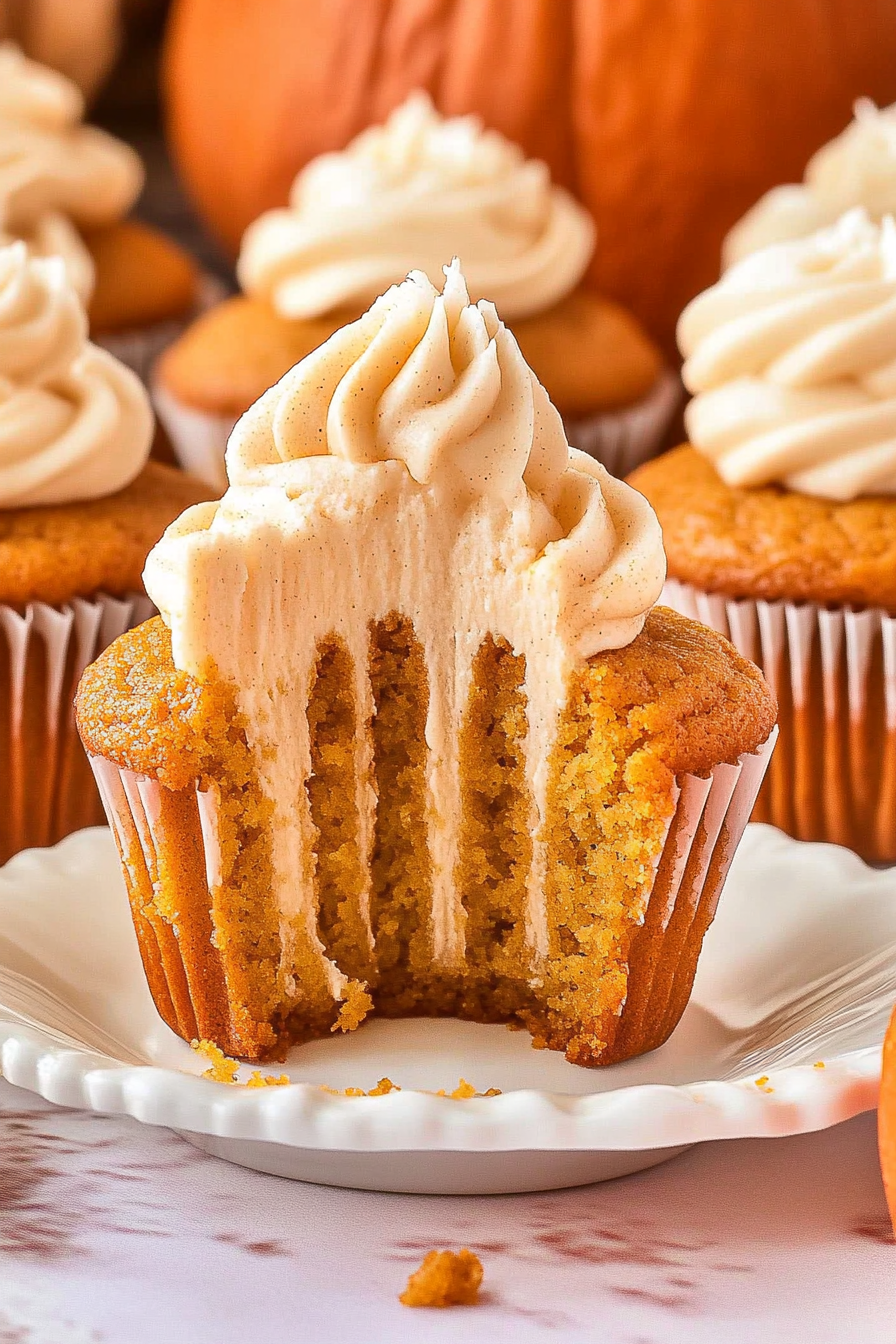 pumpkin pie cupcakes